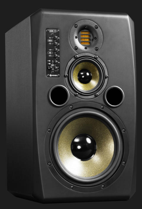 Front of ADAM Audio S3X-V active studio monitor