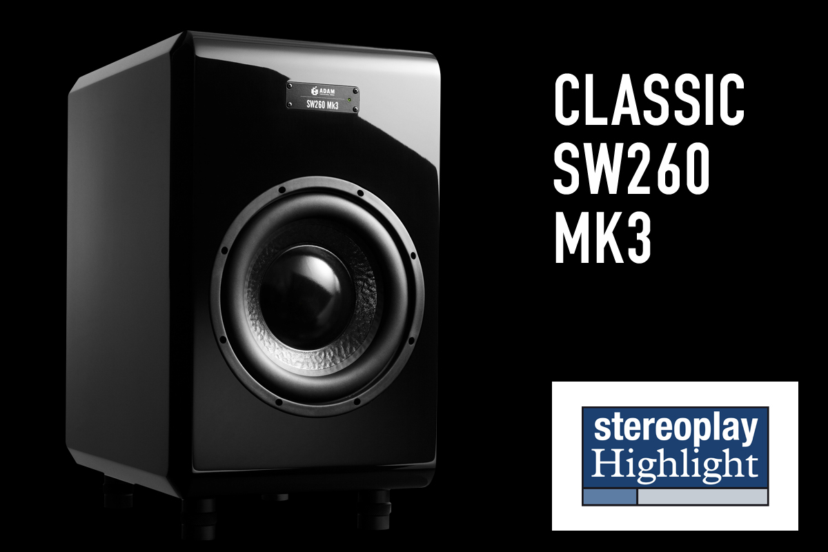 ADAM Audio Subwoofer Classic SW260 Mk3 Review by Stereoplay