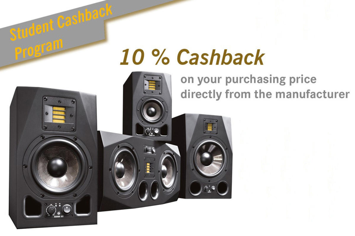 ADAM Audio Student Cashback Program