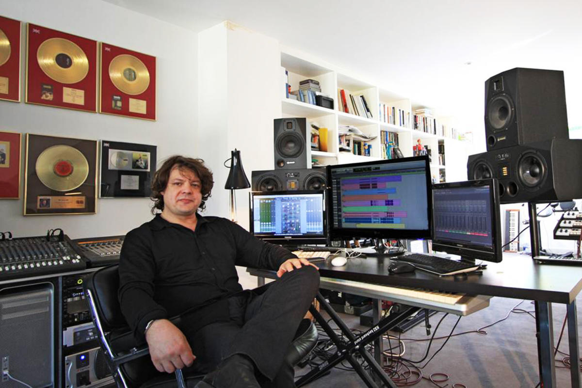 Ed Buller works with ADAM Audio A77X studio monitors