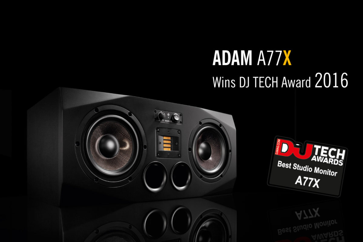Adam Audio A77X wins DJ Tech Award 2016