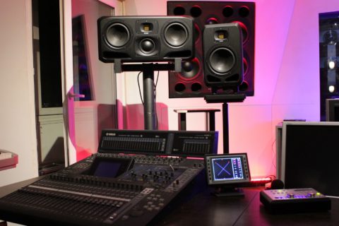 ADAM S2V and S3V monitors at the Weltraum Studios (control room), Munich