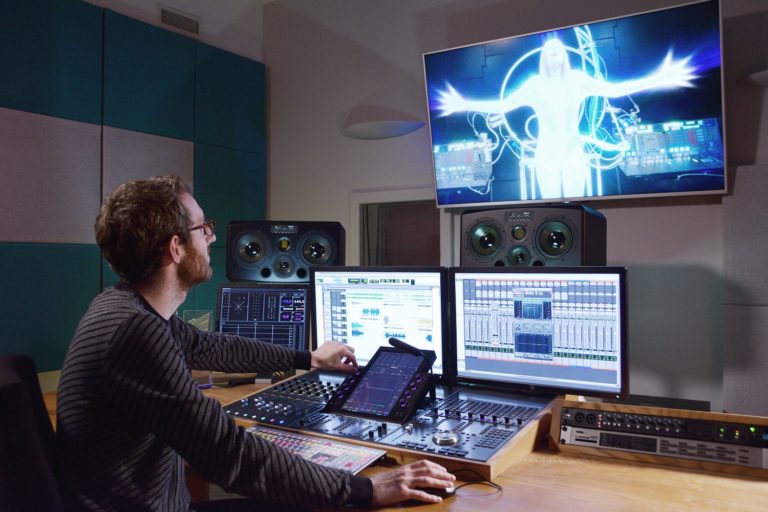 William Cory from Arteus Post Production in one of the 5.1 suites equipped with ADAM S3X-H and S2X studio monitors