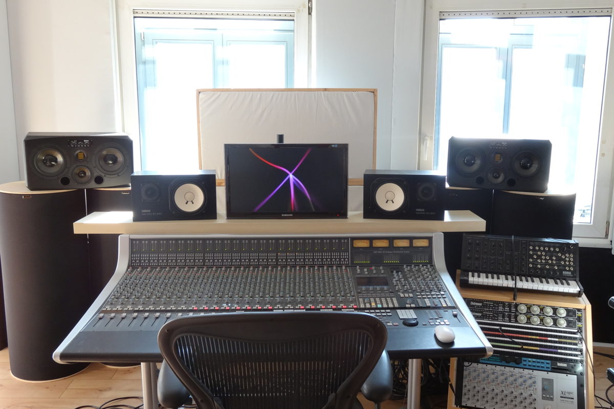 ADAM Audio S3X-H studio monitors in Sebastian Kirchner's studio