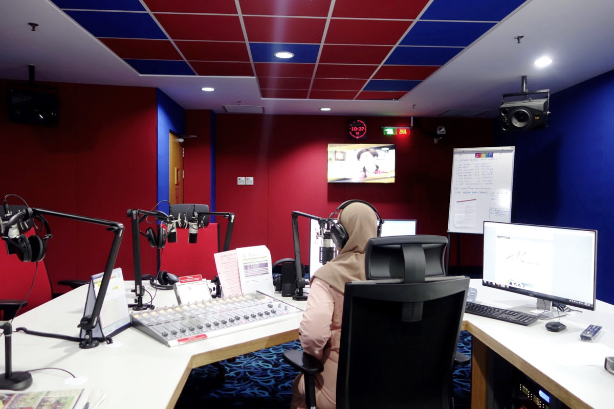 ADAM A8X studio monitors at Radio RTM Johor