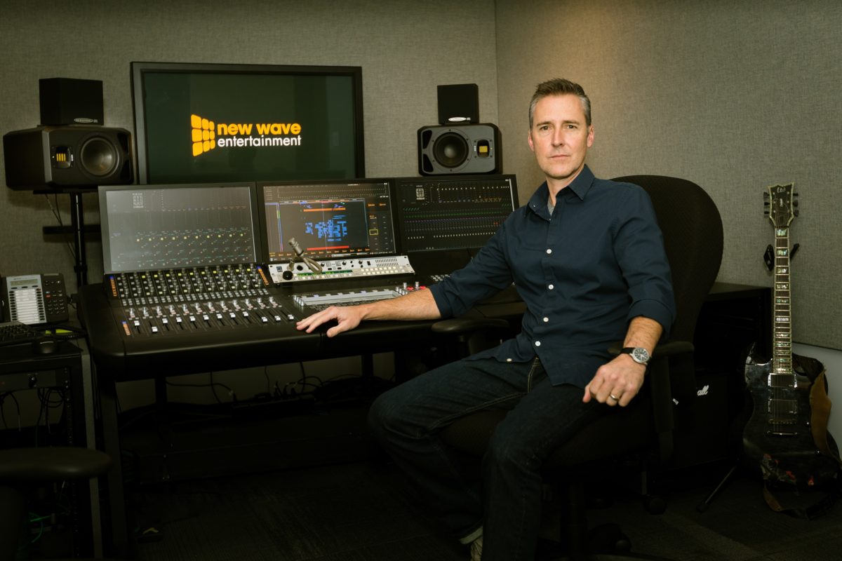 ADAM Audio S2V studio monitors in the studio of New Wave Enterntainment