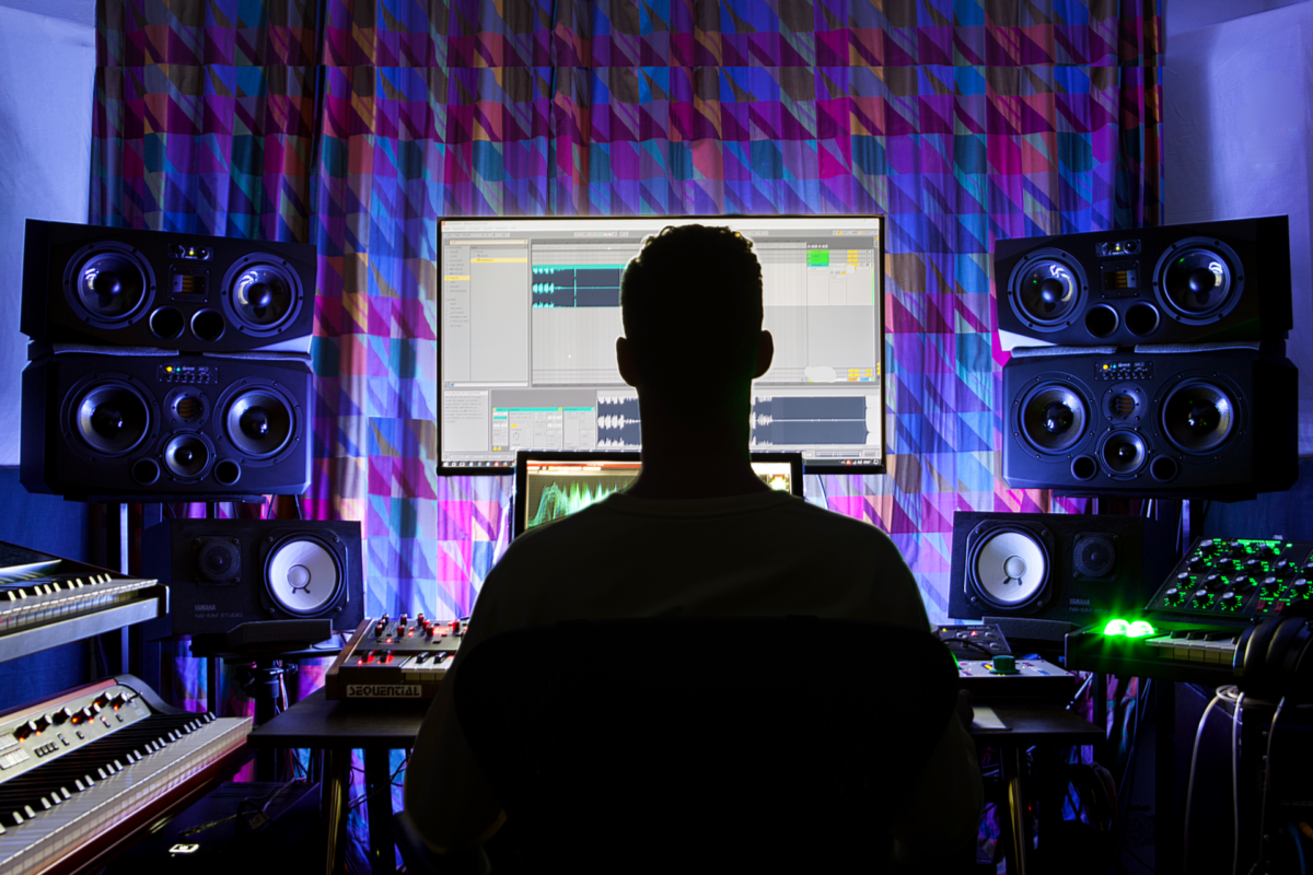 ADAM Audio S3X-H A77X studio monitor in studio of PHACE