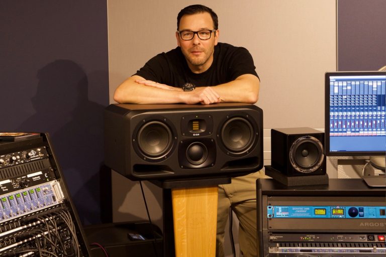 ADAM Audio S3H studio monitors at Andreas Scholl's recording studio