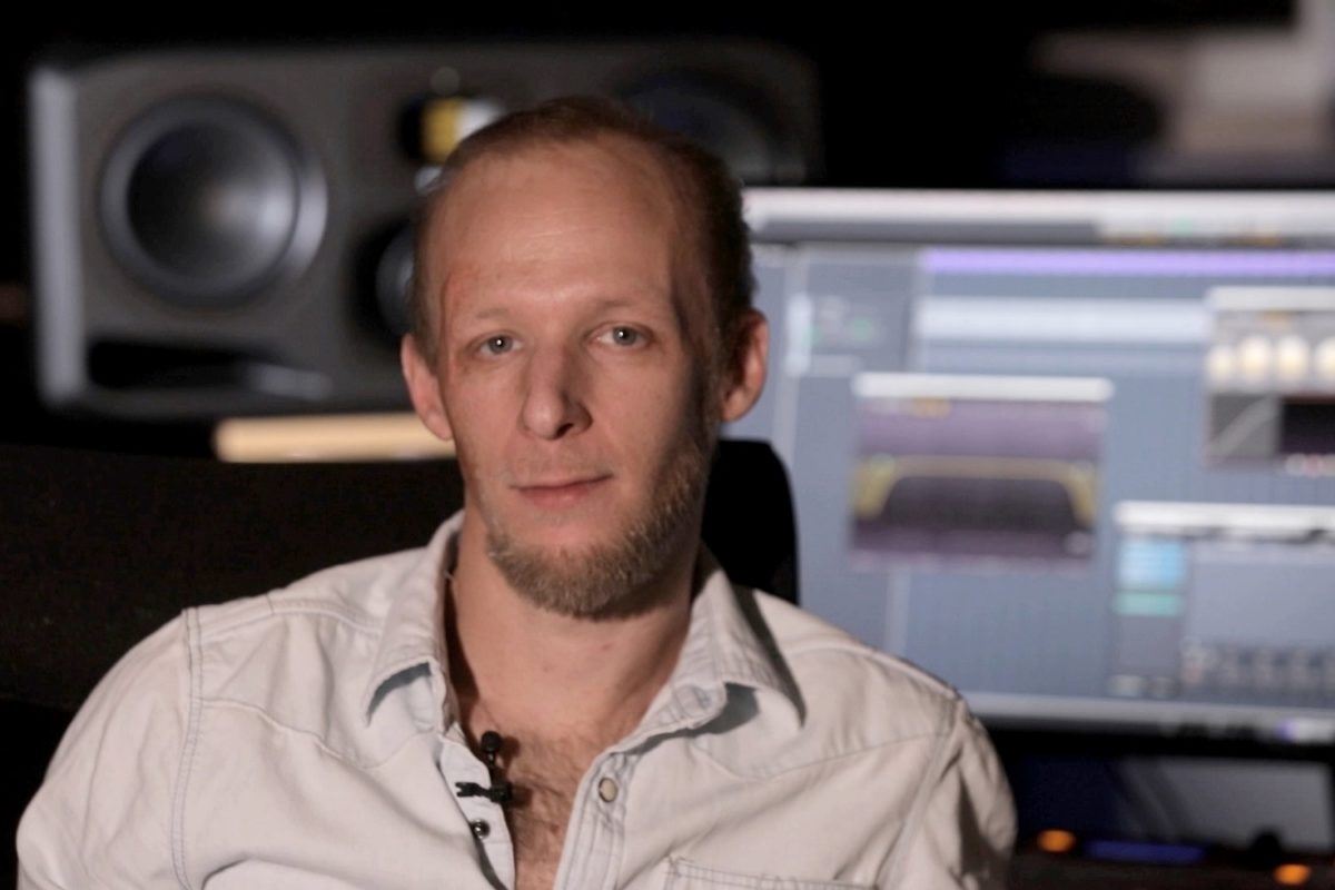 DJ Boris Brejcha in his studio with ADAM Audio S3H studio monitors.
