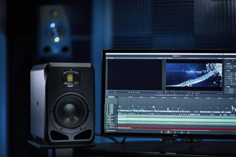 Marco Solorio's OneRiver Media studio equipped with ADAM Audio S2V and A7X reference monitors