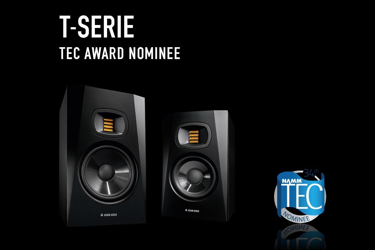 Die T-Serie von ADAM Audio wurde für die 34. NAMM TEC Awards 2019 nominiert