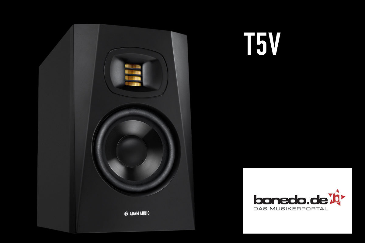 The ADAM Audio T5V studio monitor is reviewed by Bonedo