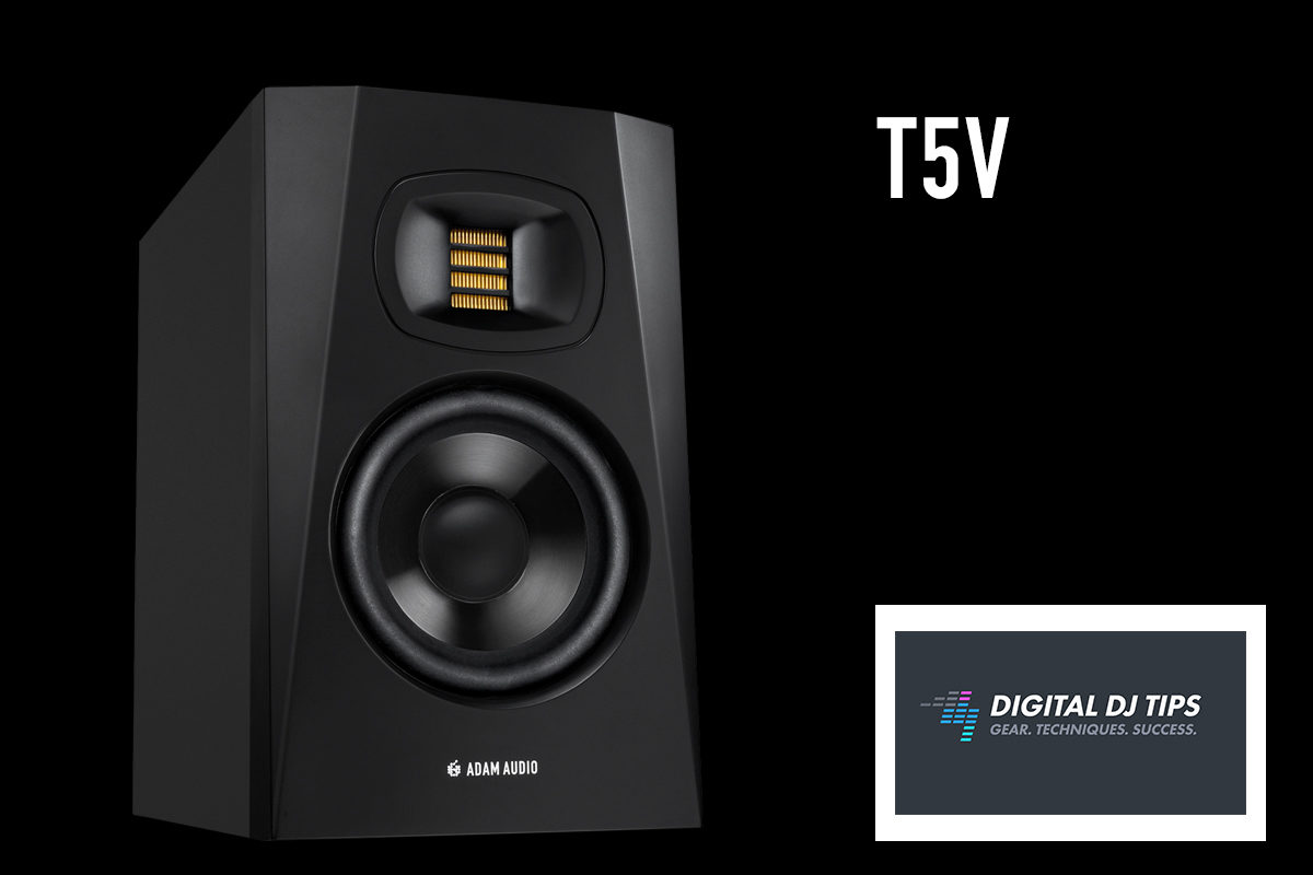 The ADAM Audio T5V studio monitor is reviewed by Digital DJ Tips