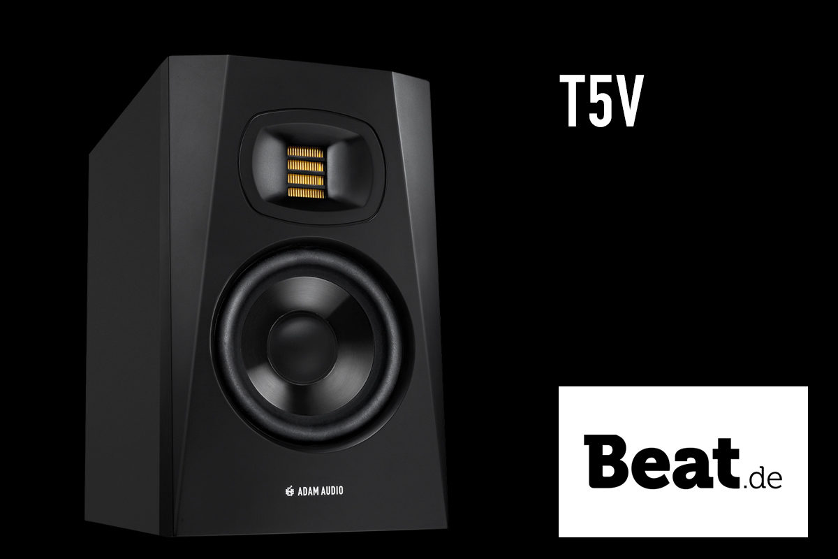 The ADAM Audio T5V studio monitor is reviewed by Beat.de