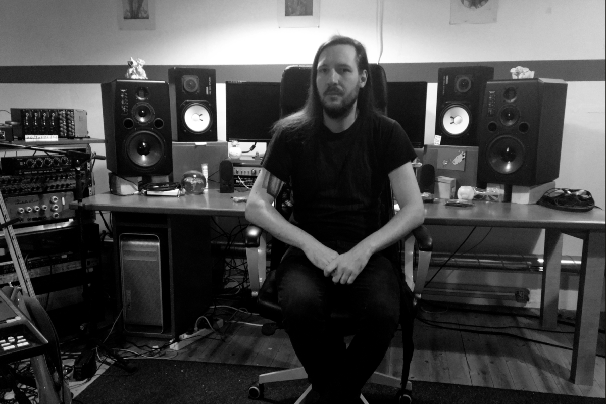 Zebo Adam's recording studio with ADAM Audio S3X-V midfield monitors