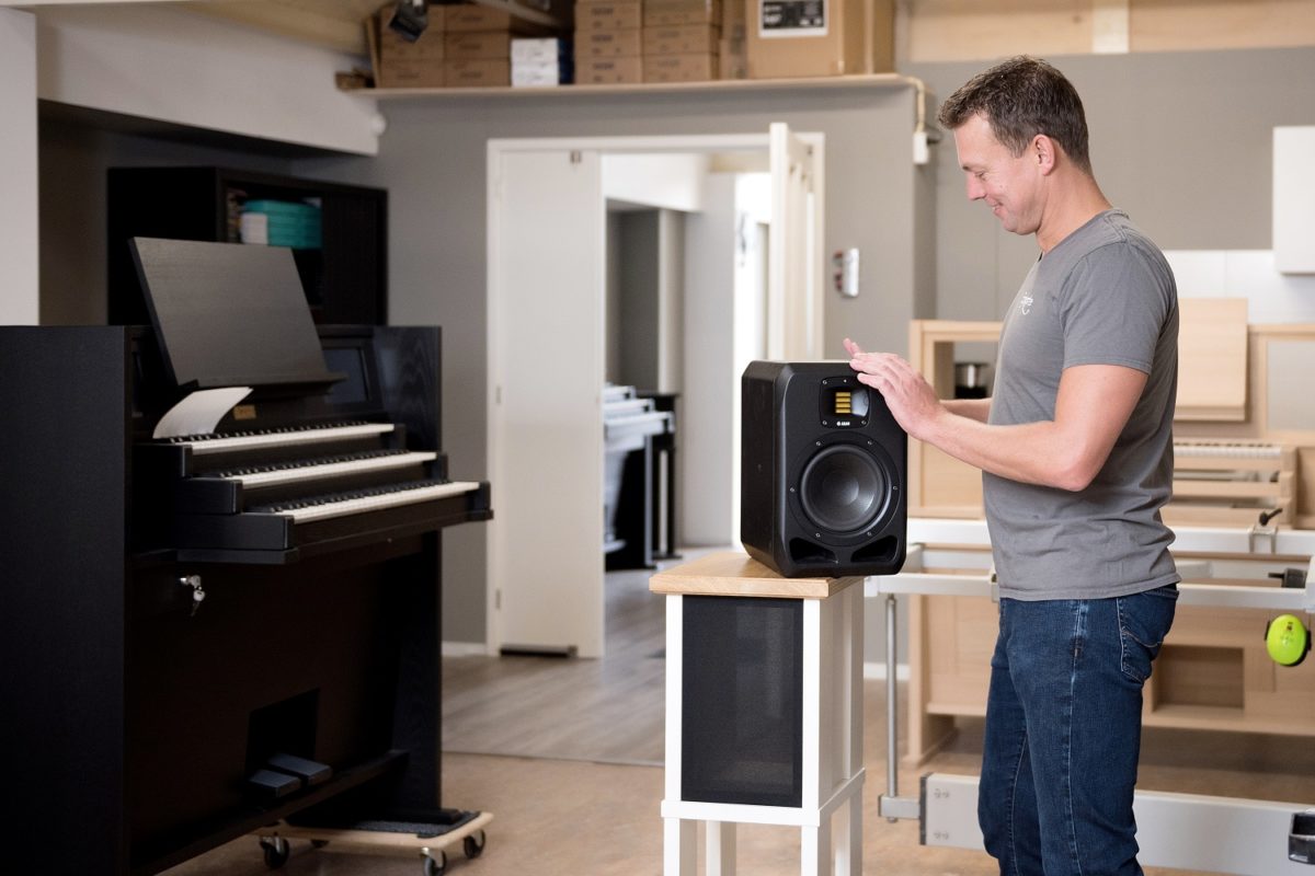 Wim de Borst from Sonarte Virtual Organs with ADAM Audio S2V studio monitors