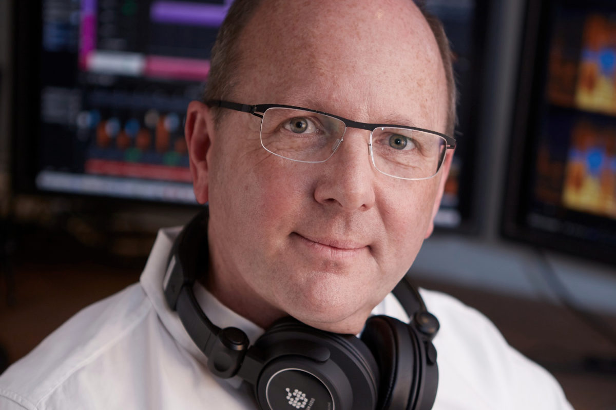 UK Producer Adam Vanryne with ADAM Audio SP-5 headphones