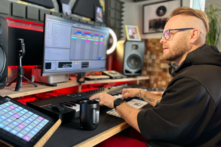 ADAM Audio S2V nearfield monitors in the studio at ReOrder