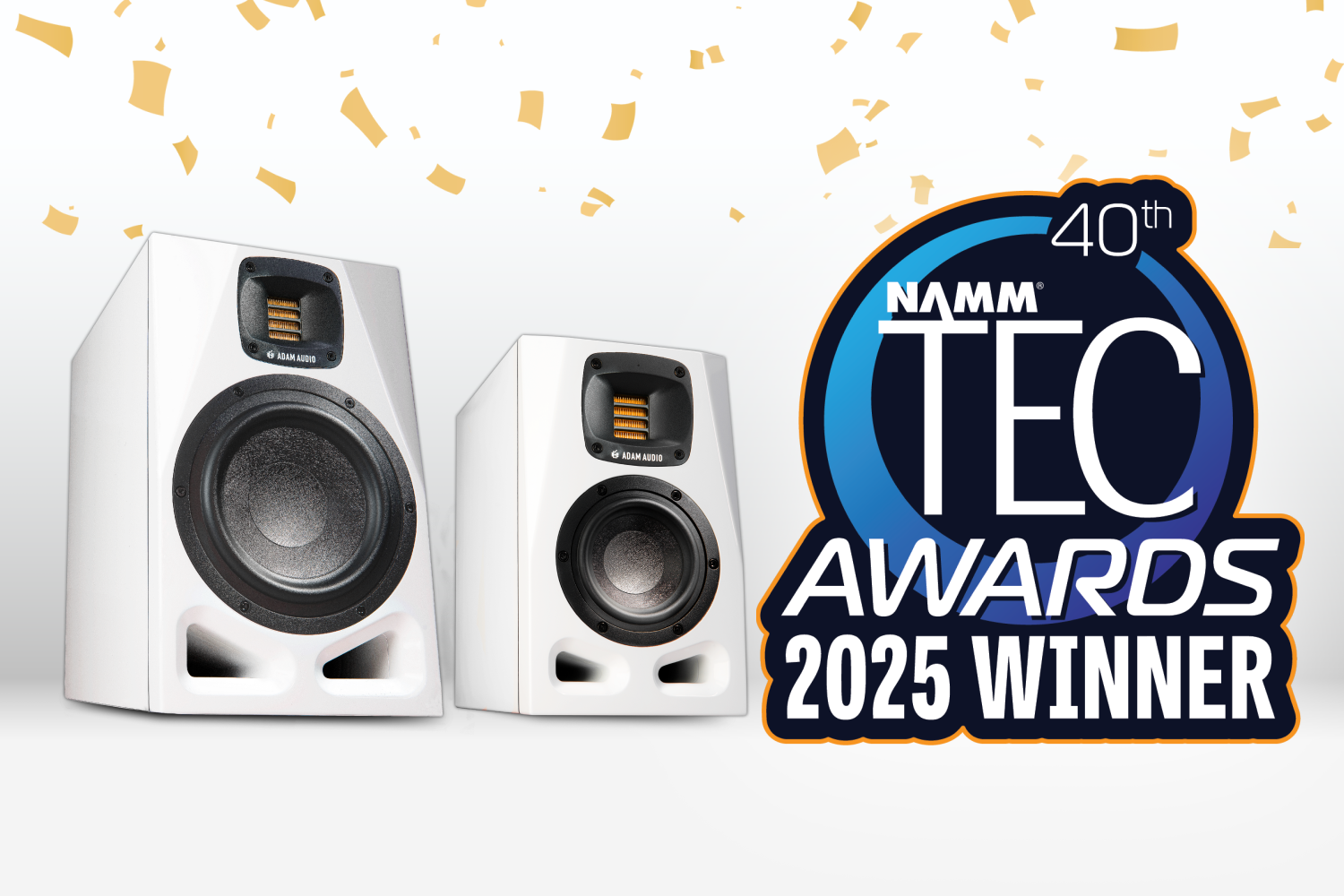ADAM Audio - A4V and A7V Studio Monitors Win TEC Award 2025!